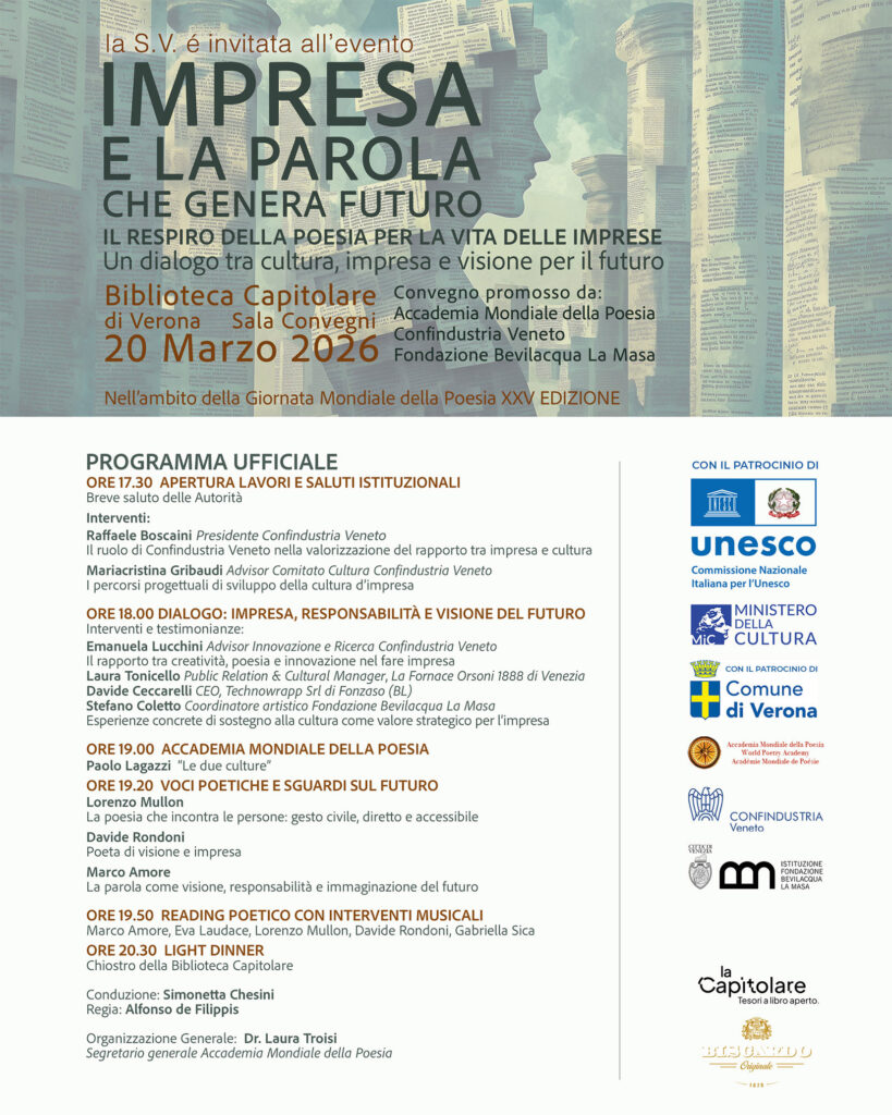 Il respiro della poesia per la vita delle imprese